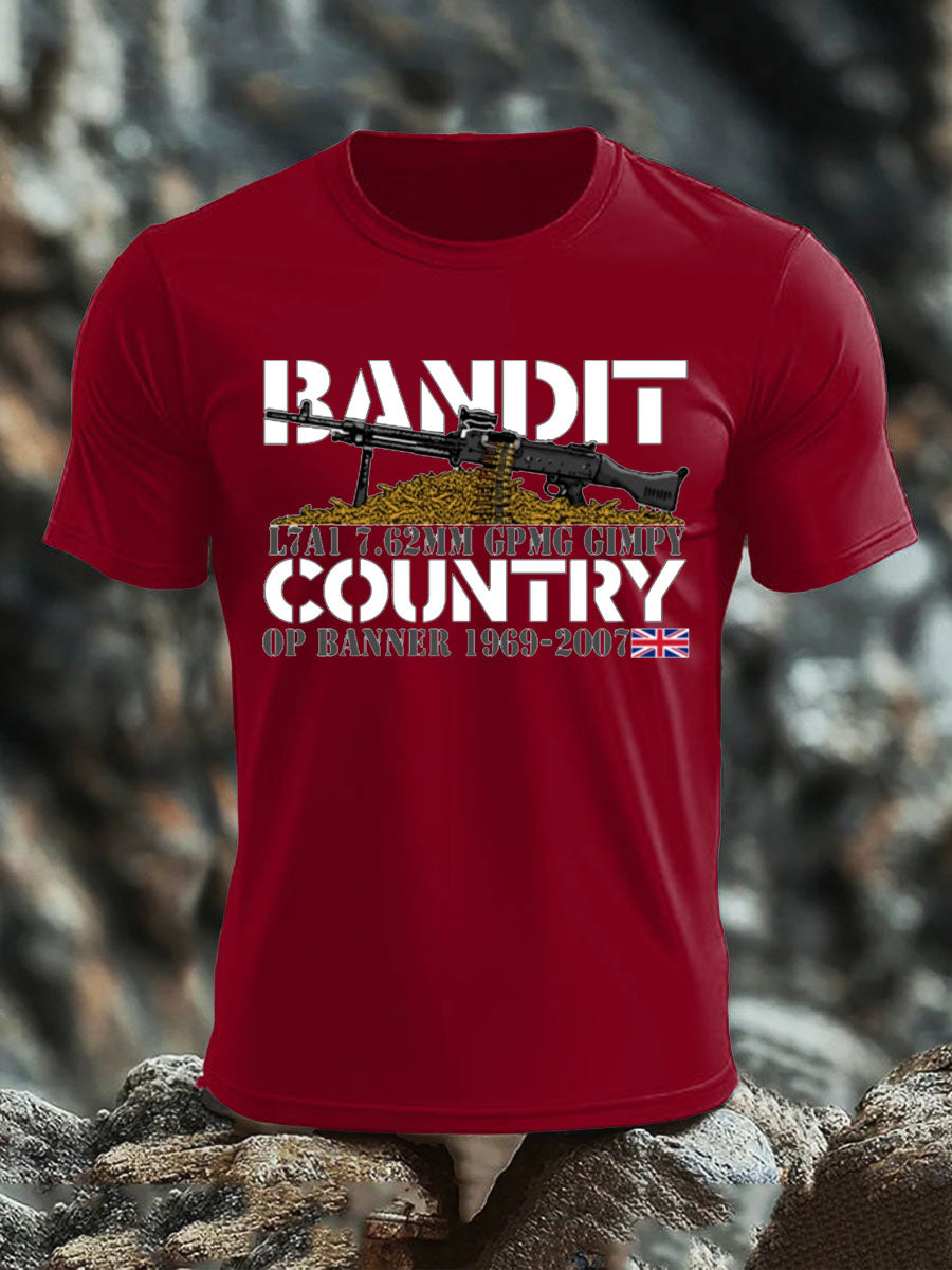 Men's L1AL 7.62 Printed imitation cotton short-sleeved T-shirt