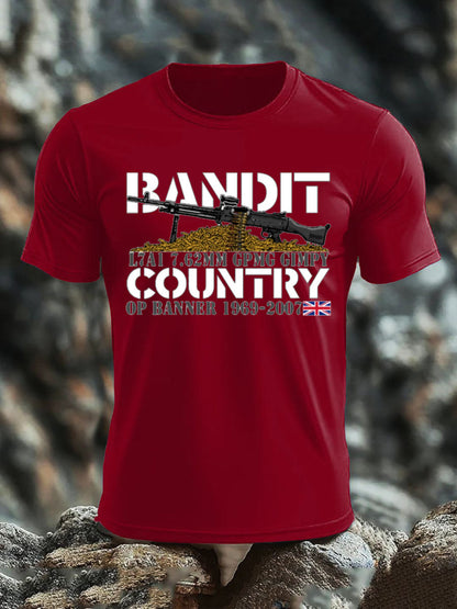 Men's L1AL 7.62 Printed imitation cotton short-sleeved T-shirt