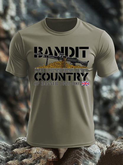 Men's L1AL 7.62 Printed imitation cotton short-sleeved T-shirt