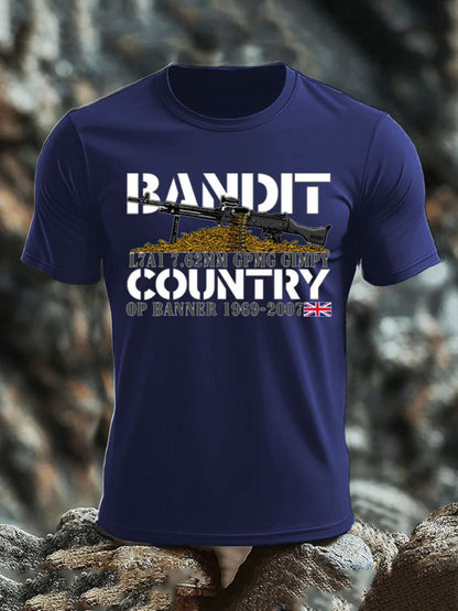 Men's L1AL 7.62 Printed imitation cotton short-sleeved T-shirt