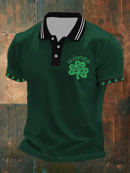 Men's St. Patrick's Day Printed Casual Top
