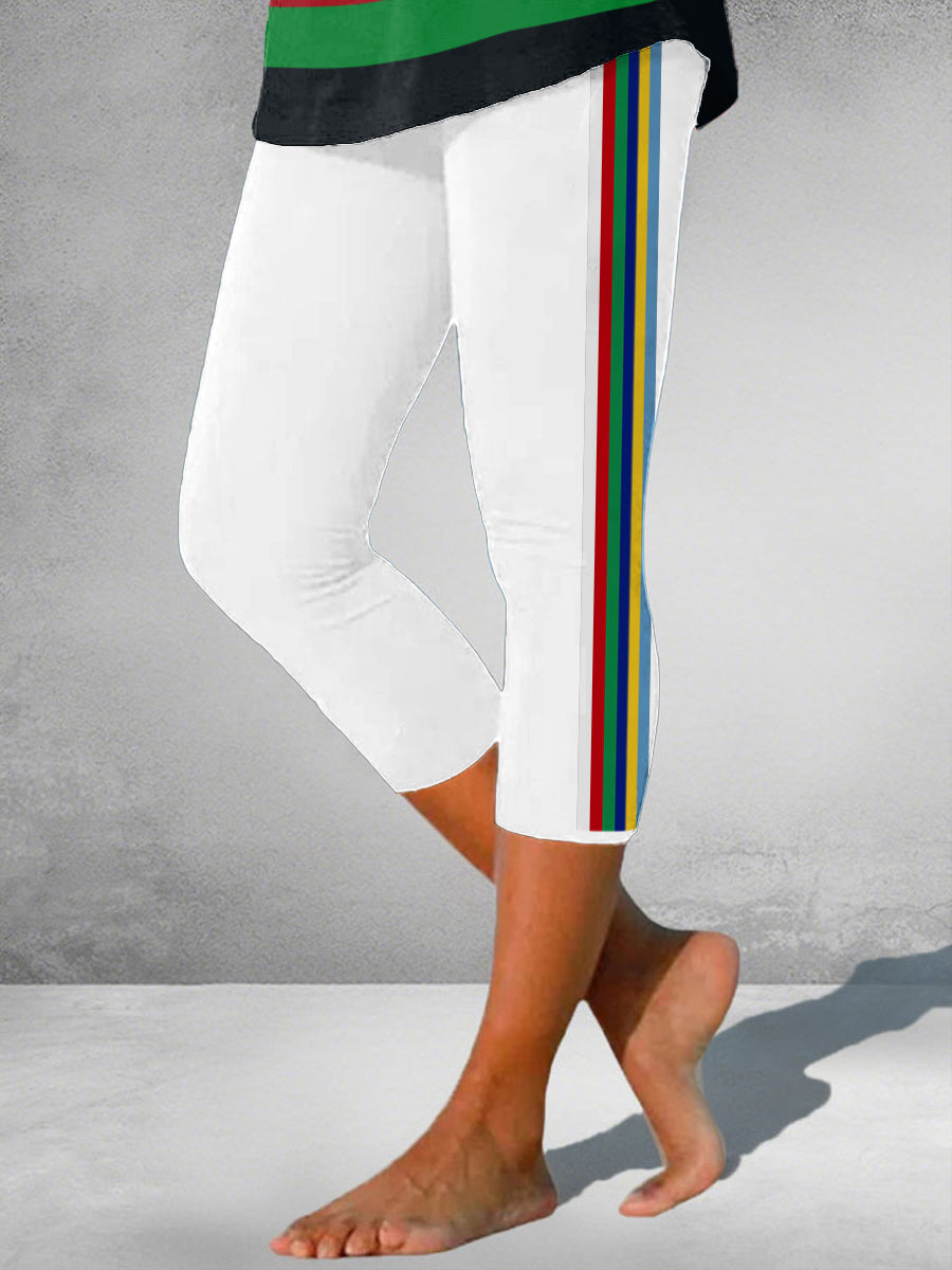 Women's Nations of Rugby Lover Printed Seven-minute Bottoms