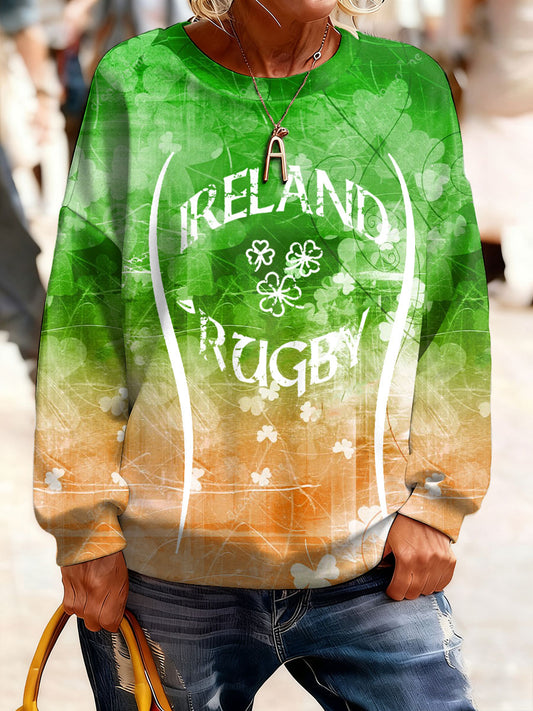 Women's Ireland Rugby Lover Printed Sweatshirt
