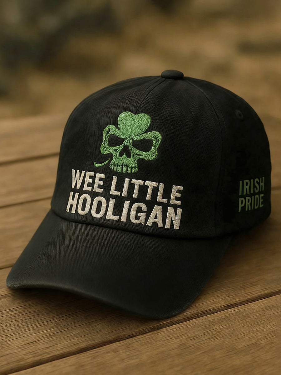 Unisex St. Patrick's Day We Little Hooligan Shamrock Print Hat