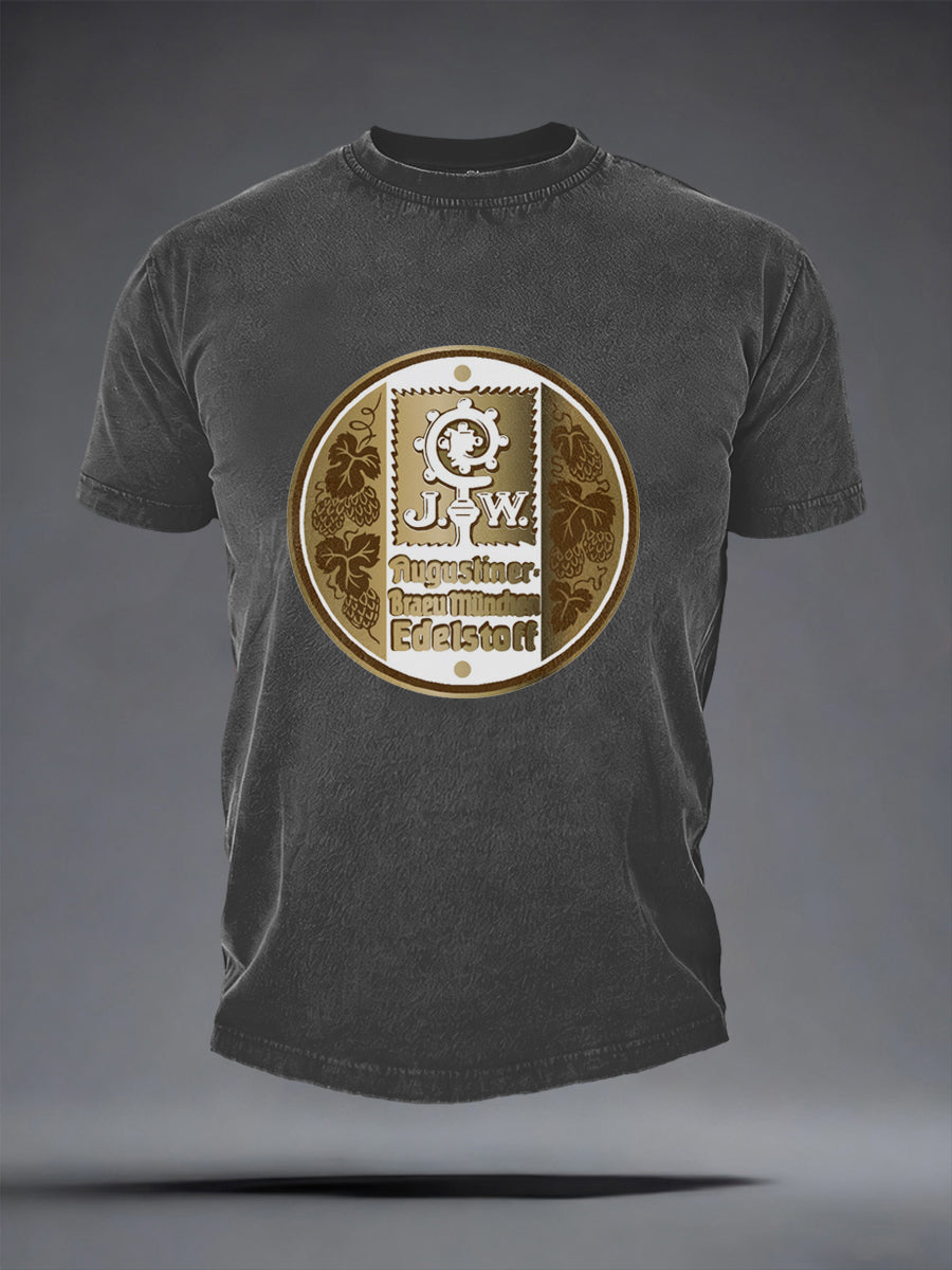 Herren-Bierliebhaber-T-Shirt mit kurzen Ärmeln