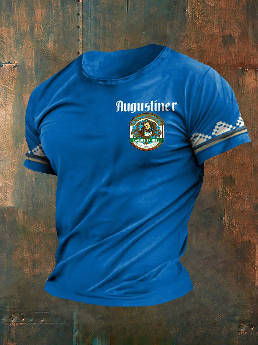 Herren Augustiner T-Shirt mit kurzen Ärmeln