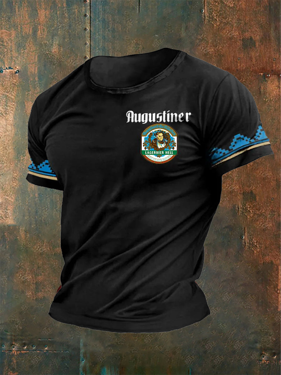 Herren Augustiner T-Shirt mit kurzen Ärmeln