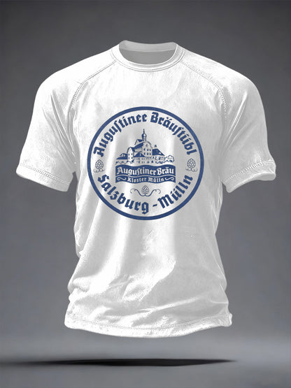 Herren-Bierliebhaber-München-Oktoberfest-Print-T-Shirt