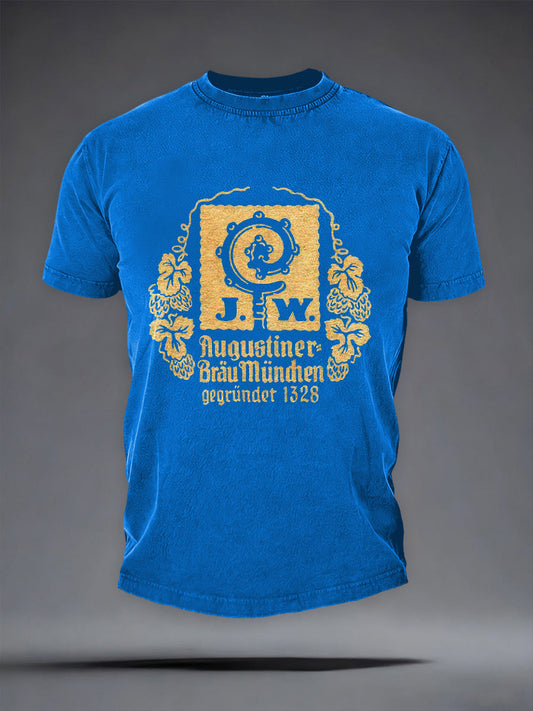 Herren-T-Shirt mit kurzen Ärmeln Bier liebhaber