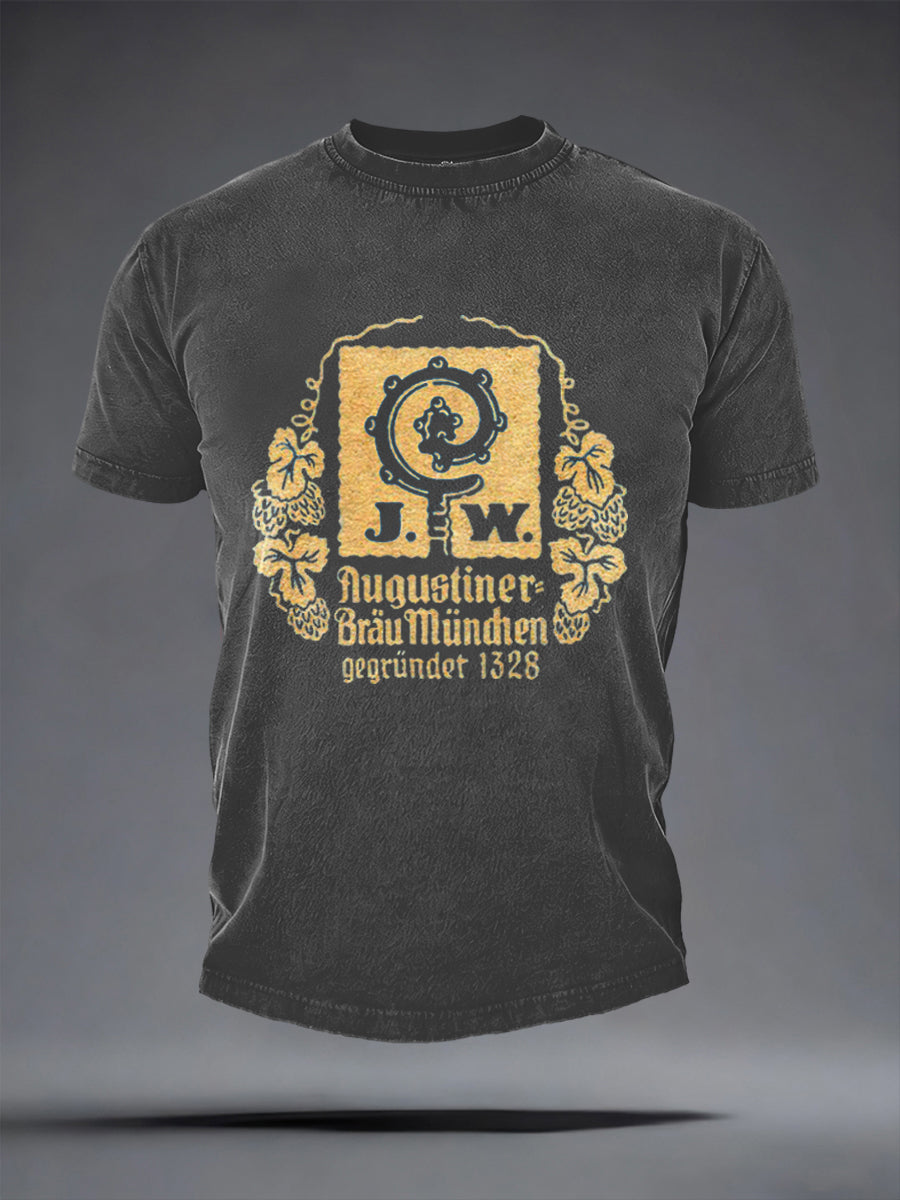 Herren-T-Shirt mit kurzen Ärmeln Bier liebhaber