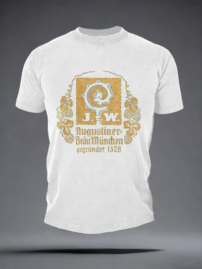 Herren-T-Shirt mit kurzen Ärmeln Bier liebhaber