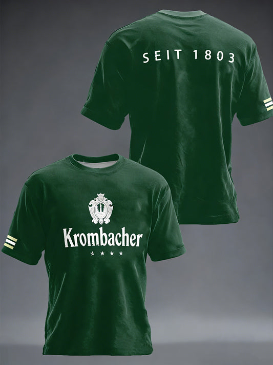 Herren-Bierliebhaber-T-Shirt mit kurzen Ärmeln