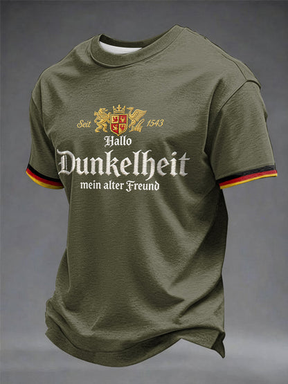 Herren-T-Shirt mit dem Aufdruck „Hello Darkness My Old Friend“