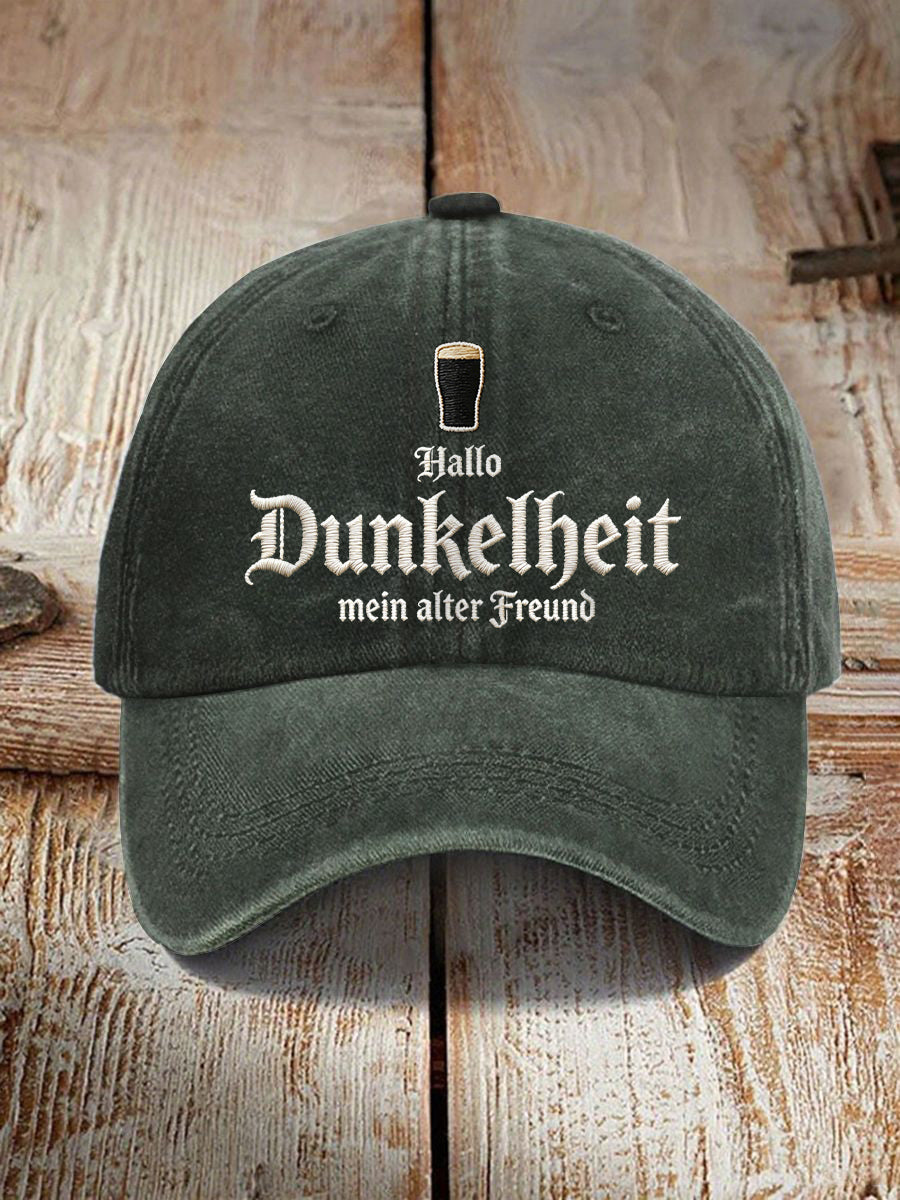 Unisex Kappe mit dem Aufdruck „Hello Darkness My Old Friend“