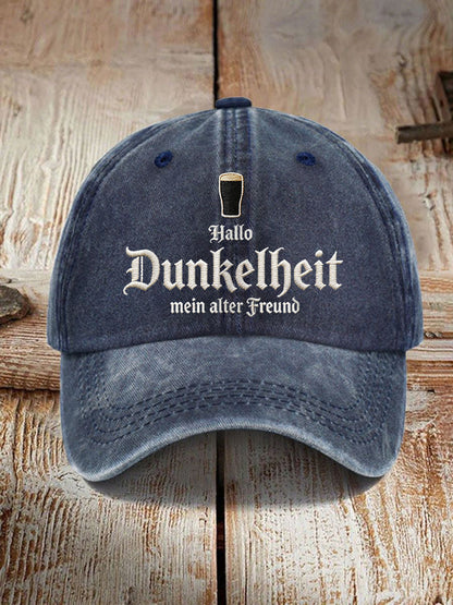 Unisex Kappe mit dem Aufdruck „Hello Darkness My Old Friend“