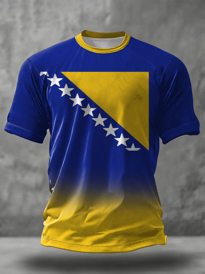 Herren-Fußballfan-T-Shirt aus Bosnien mit ZMAJEVI-Print