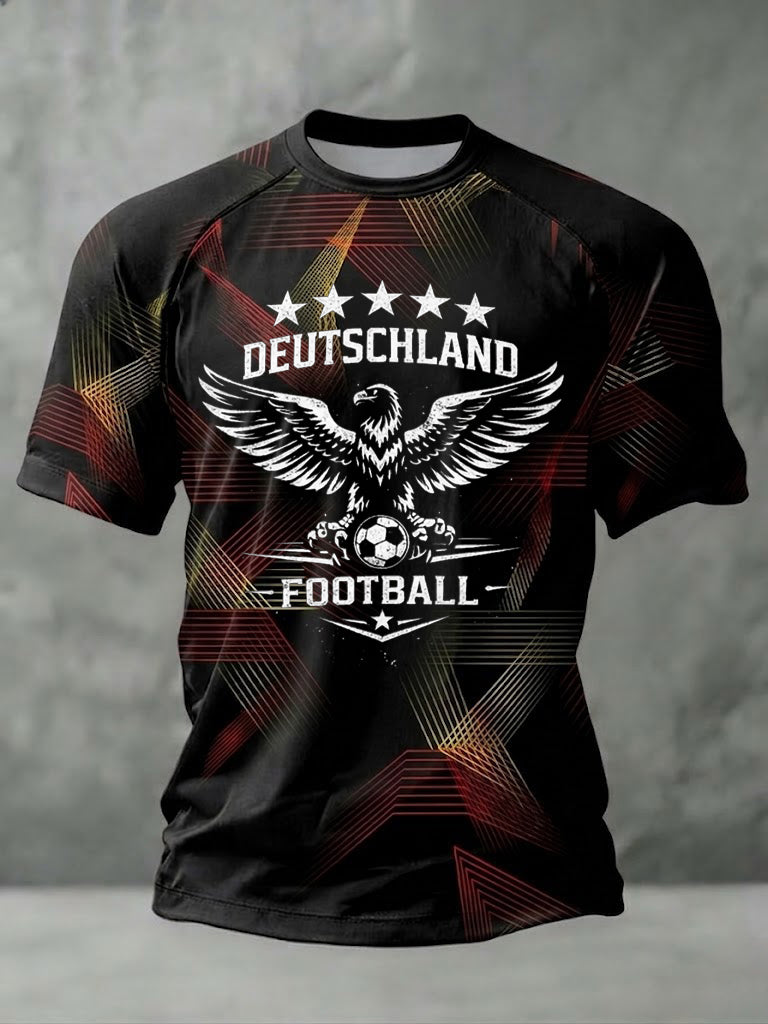 Herren-Fußball-T-Shirt mit Deutschland-Print