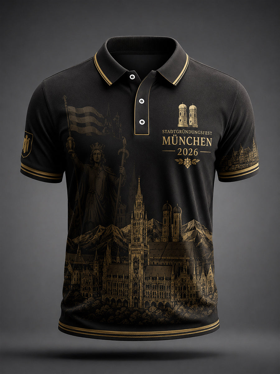 Herren-T-Shirt mit Aufdruck zum Münchner Stadtgründungsfest 2026