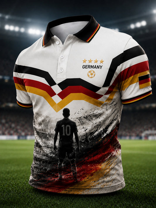 Herren-Deutschland-Fußballfan-Shirt mit 2026-Print