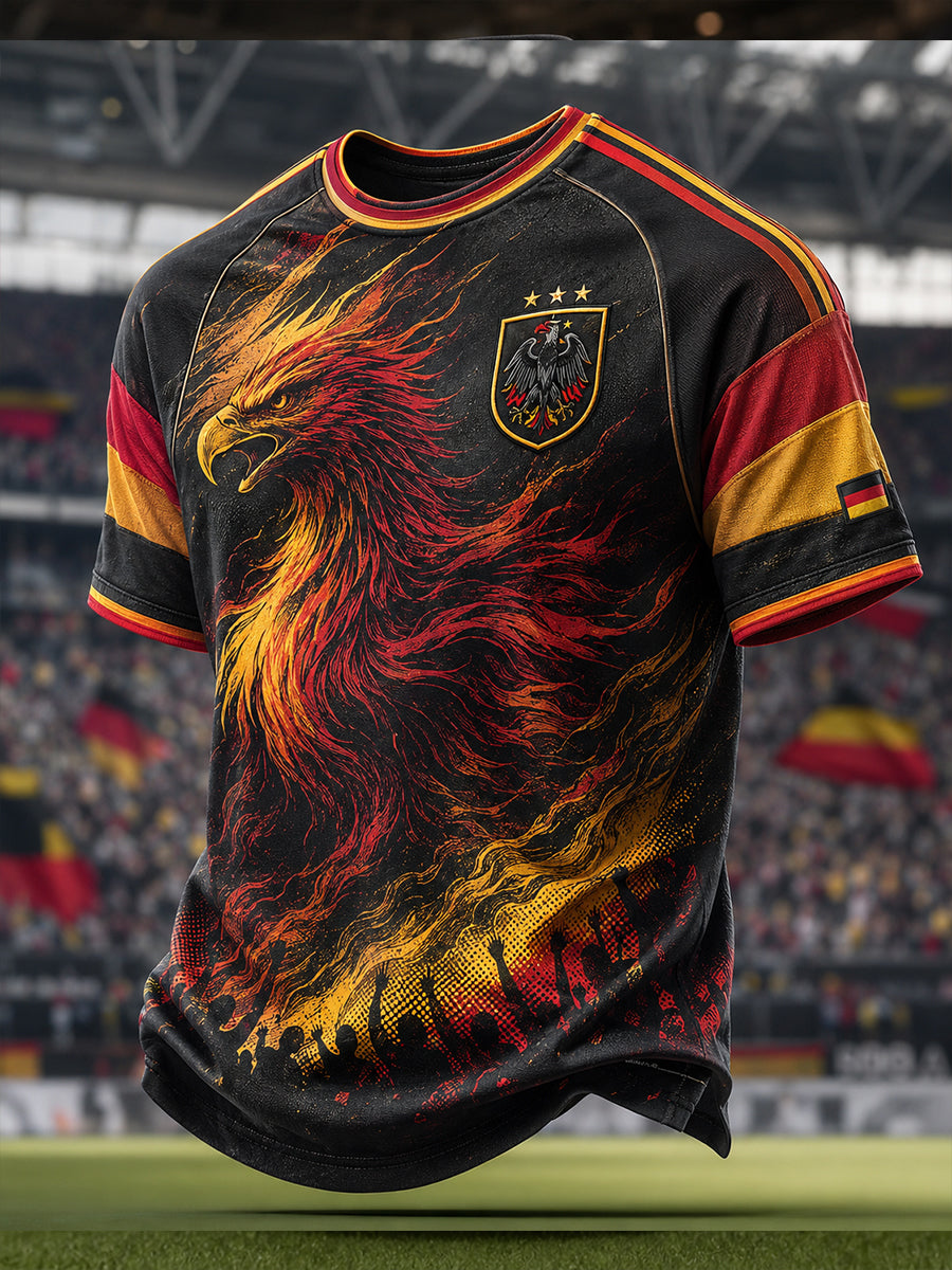 Herren-Fußball-T-Shirt aus Deutschland mit kurzen Ärmeln