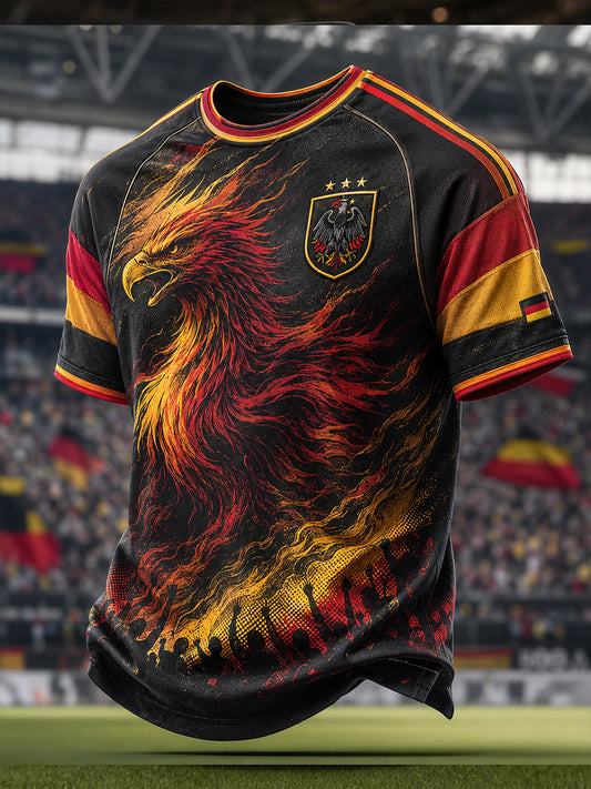 Herren-Fußball-T-Shirt aus Deutschland mit kurzen Ärmeln