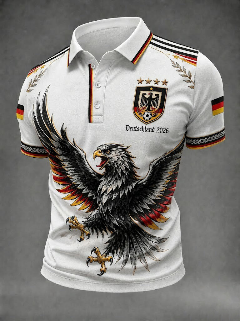 Herren-Fußballshirt mit Deutschland-Druck
