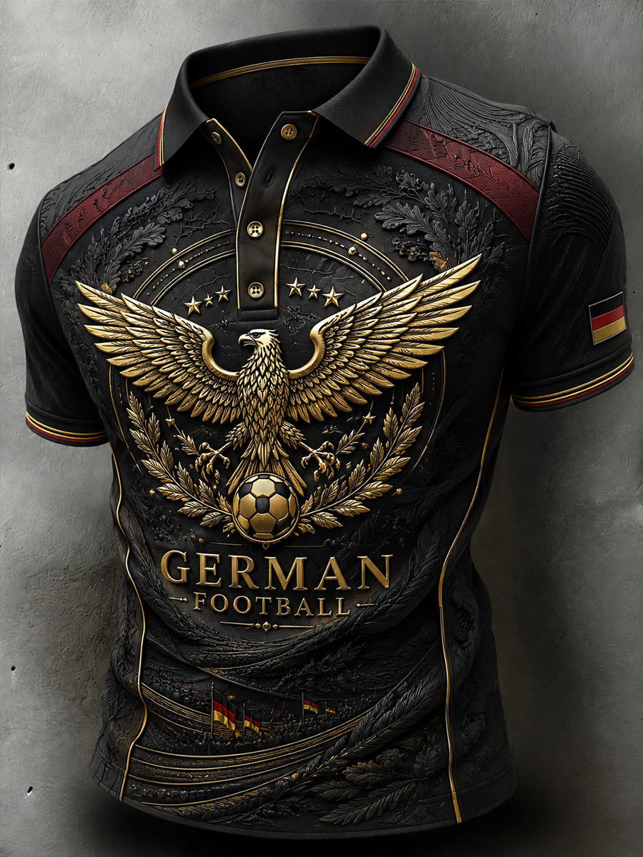 Herren-Fußballkurzarm-T-Shirt aus Deutschland