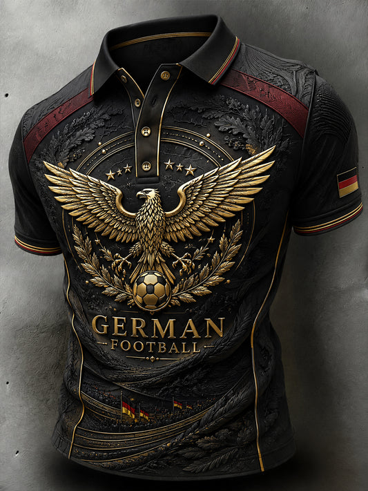 Herren-Fußballkurzarm-T-Shirt aus Deutschland