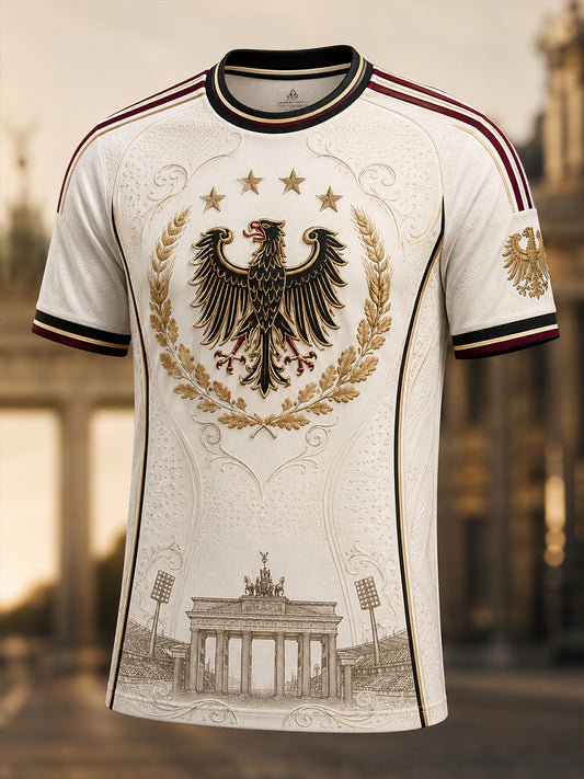 Herren-Fußballkurzarm-T-Shirt aus Deutschland