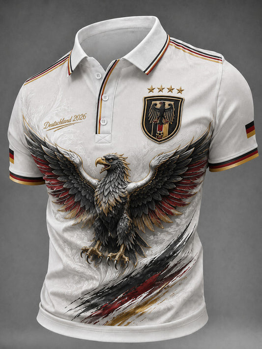Herren-Fußballshirt mit Deutschland-Druck