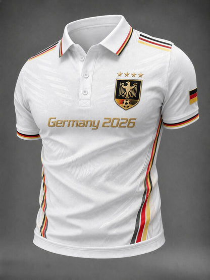 Herren-Fußballshirt mit Deutschland-Druck
