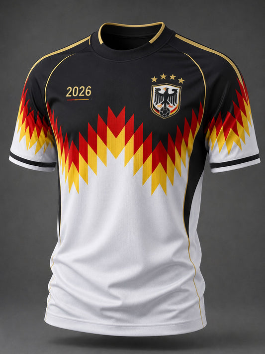 Herren-Fußballkurzarm-T-Shirt aus Deutschland