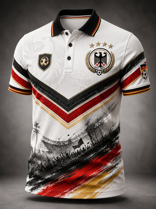 Herren-Fußballkurzarmshirt aus Deutschland