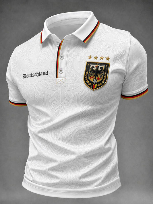 Herren-Fußballshirt mit Deutschland-Druck