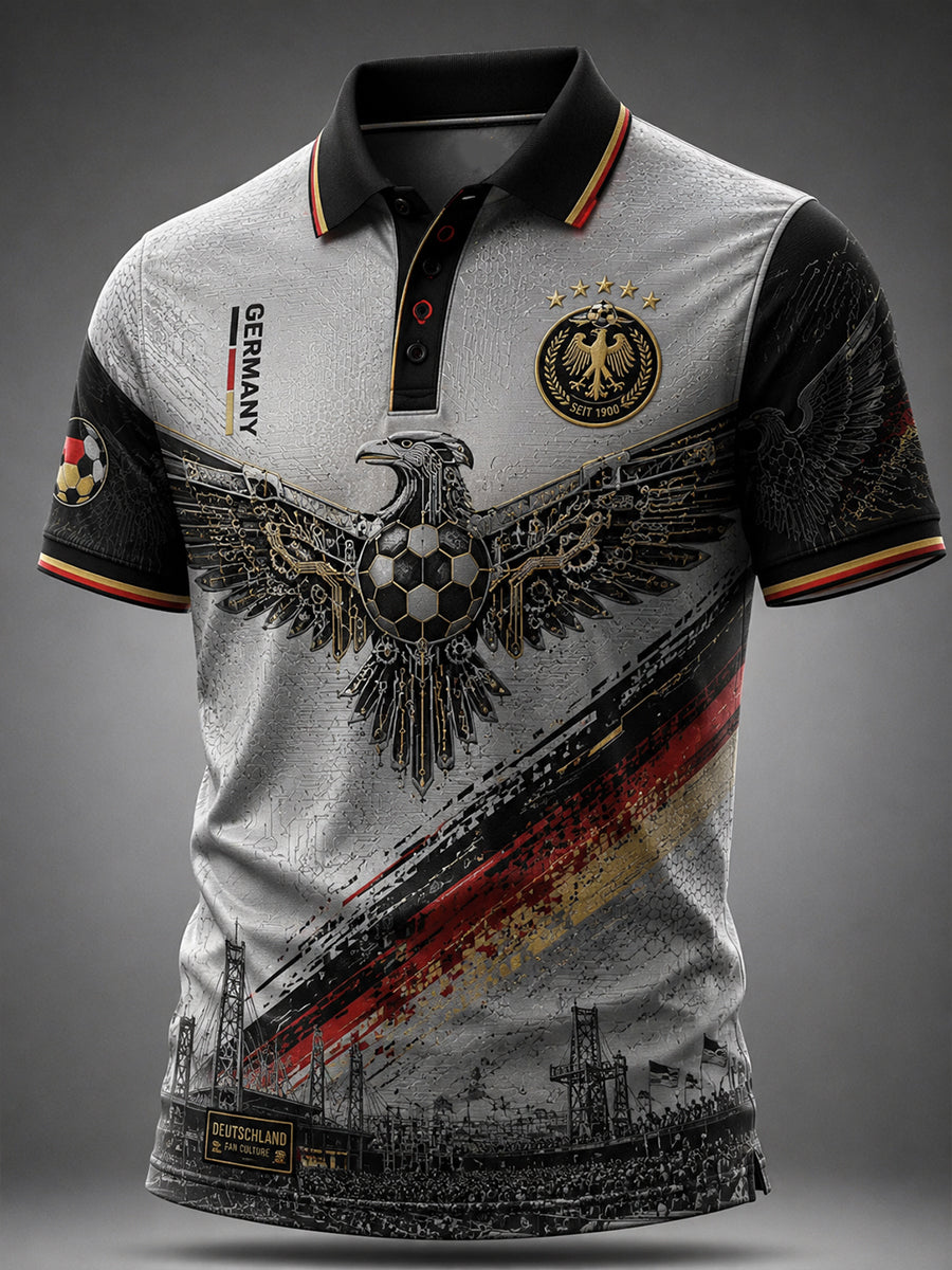 Herren-Fußballkurzarmshirt aus Deutschland