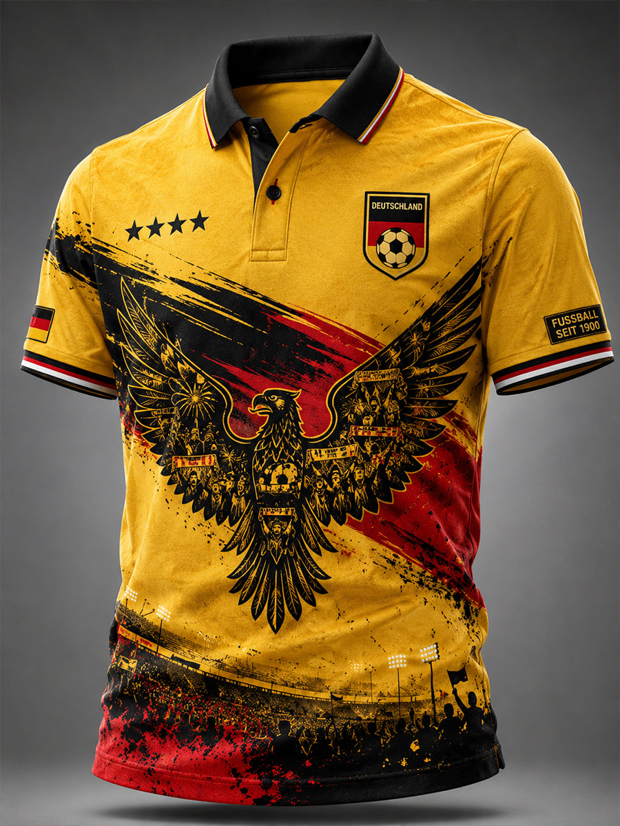 Herren-Fußballkurzarmshirt aus Deutschland