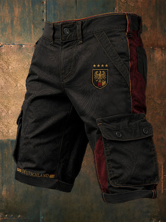 Herren-Fußball-Shorts mit Deutschland-Druck