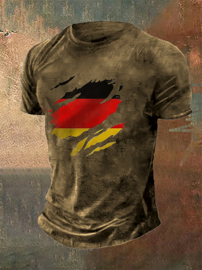 Herren-T-Shirt aus Deutschland mit grafischem Druck und kurzen Ärmeln