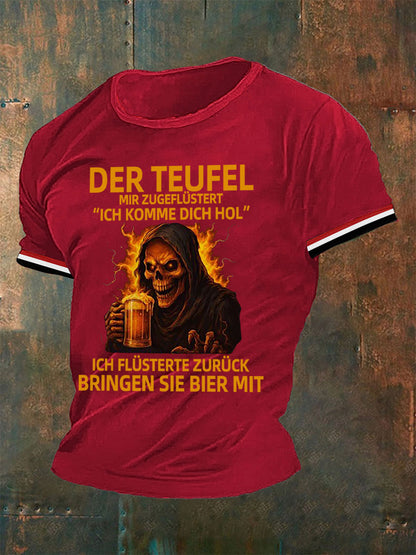 Bedrucktes T-Shirt für Herren BRINGEN SIE BIER MIT