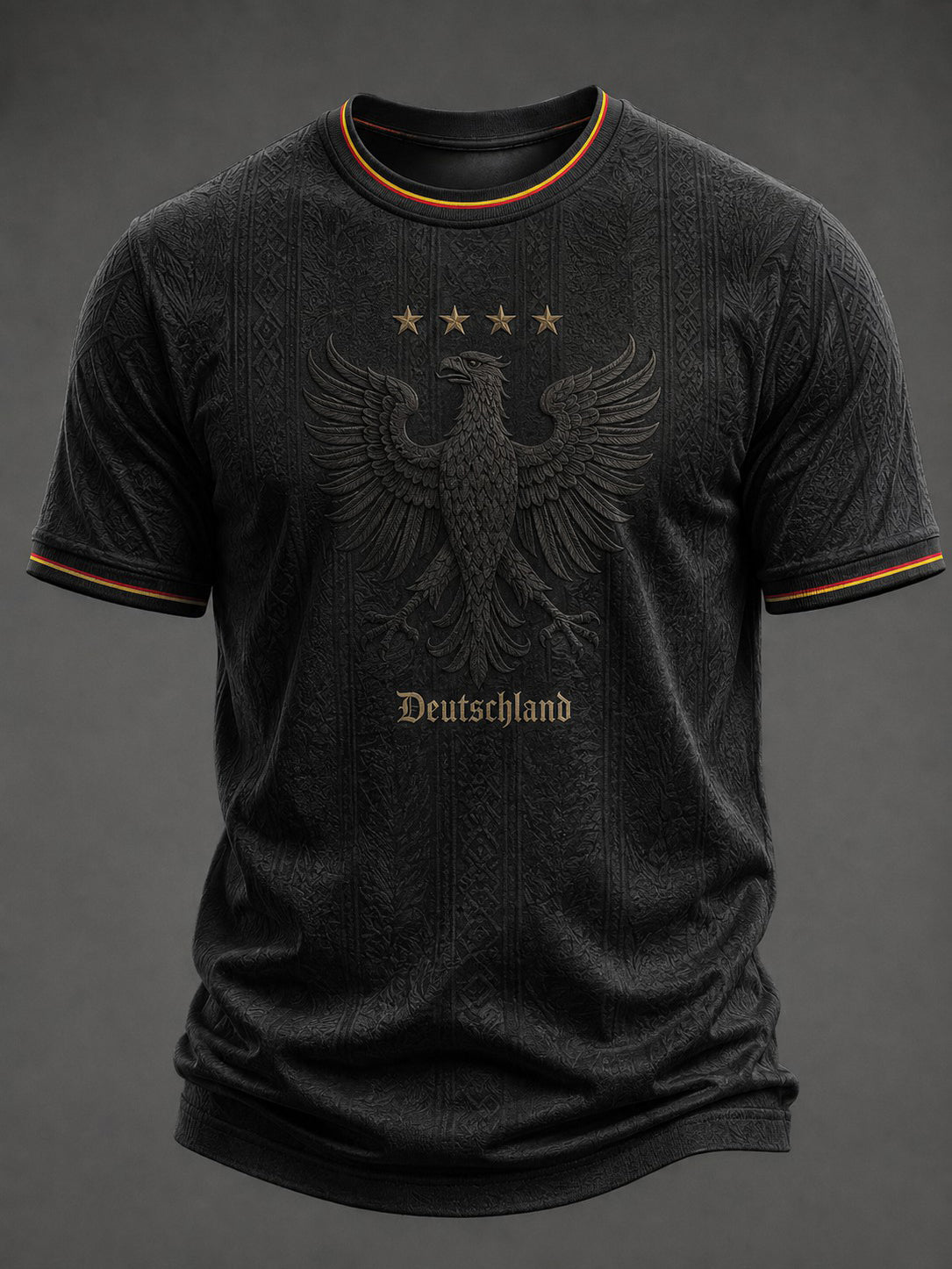 Herren-Fußball-T-Shirt mit Deutschland-Druck