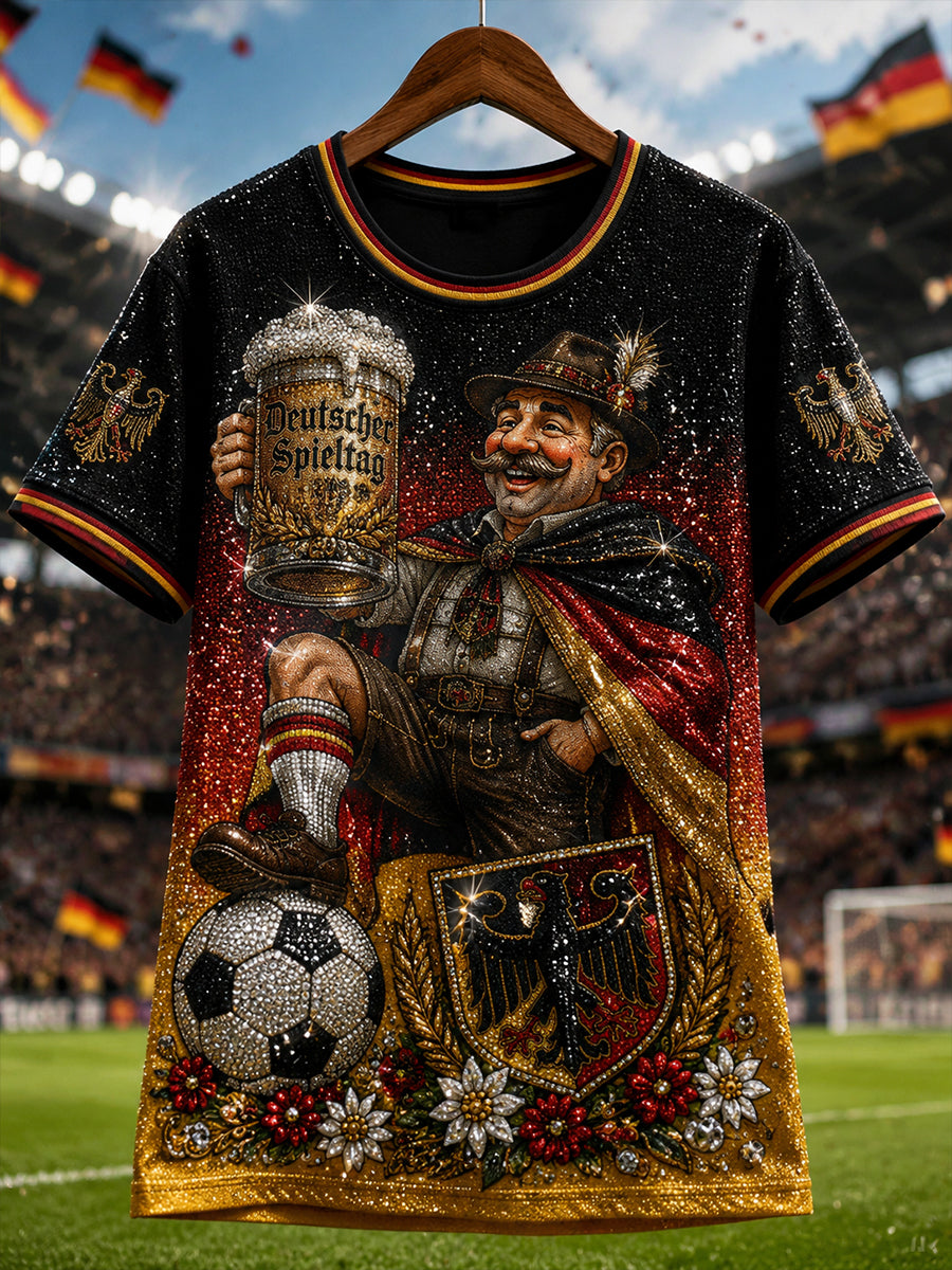 Damen-Fußball-T-Shirt mit kurzen Ärmeln aus Deutschland