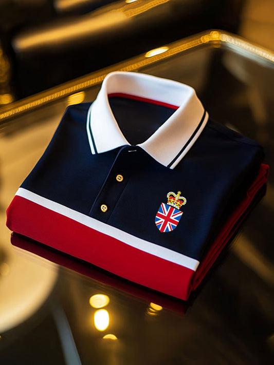 Herren Vintage Britische Krone Freizeit hemd