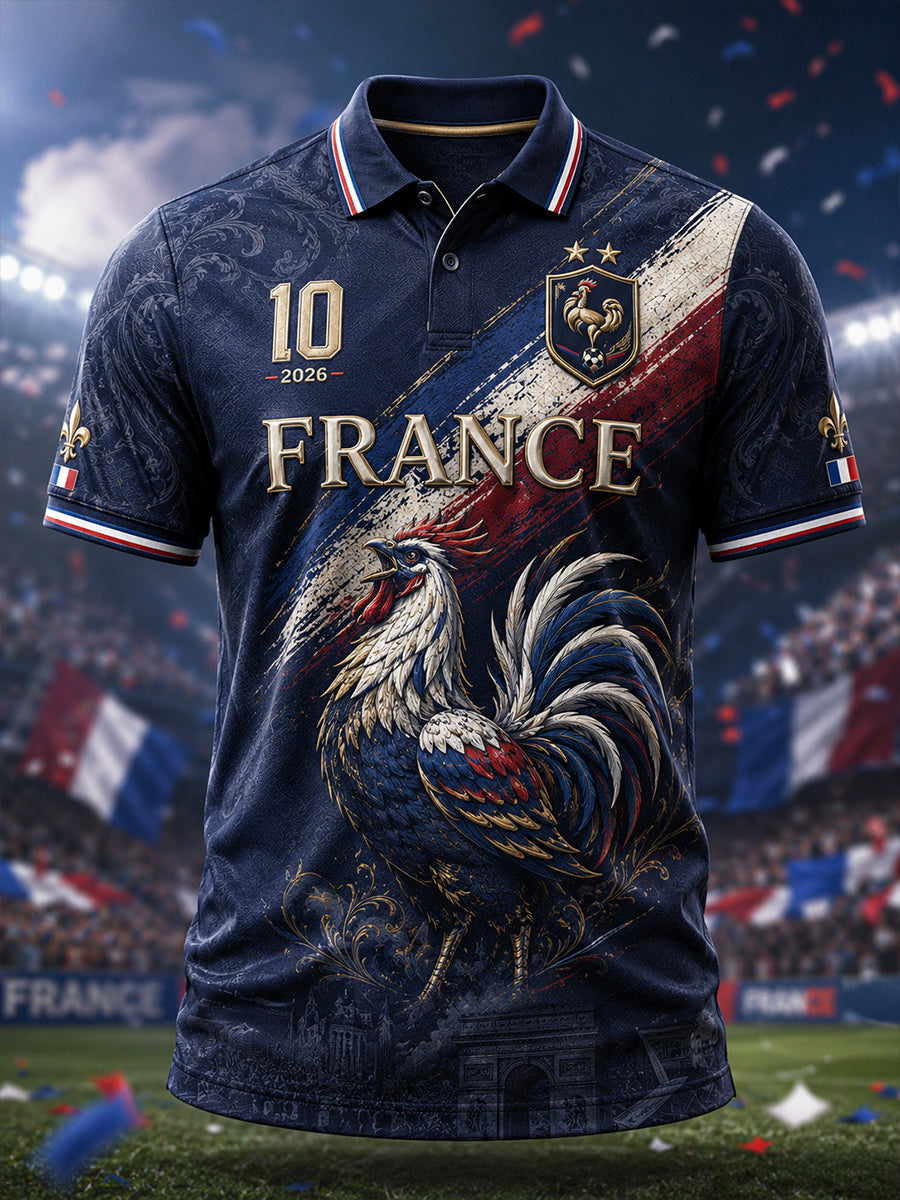 Männer Frankreich Fußball Kurzarm T-Shirt