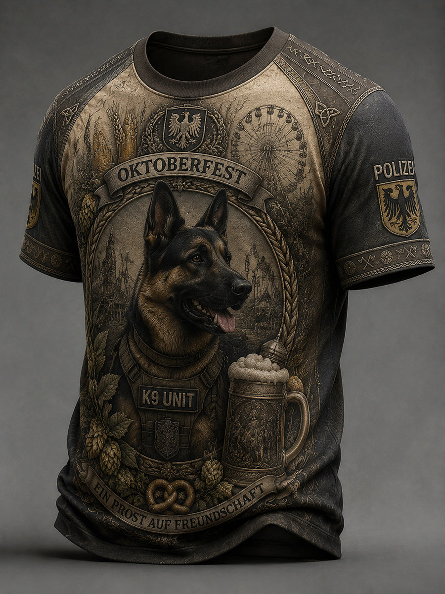 Klassisches Freizeit-T-Shirt für Fans des Retro-Deutschbiers