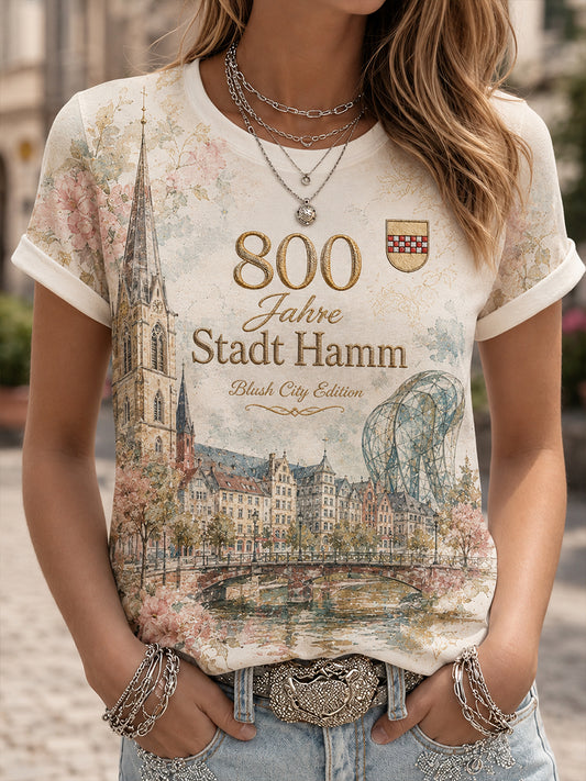 Frauen Deutschland Städte Kurzarm T-Shirt