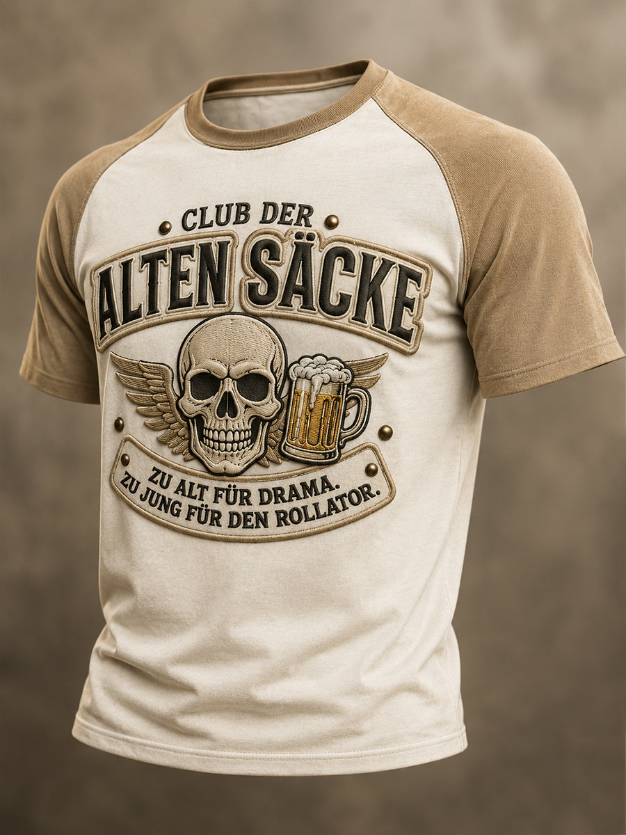Lustiges Freizeit-T-Shirt für Herren mit Slogan-Print