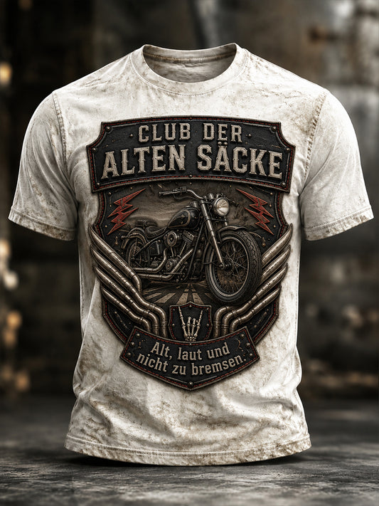 Lustiges Freizeit-T-Shirt für Herren mit Slogan-Print