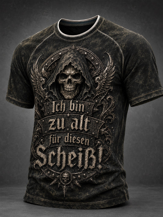 Herren-Ich bin zu alt für diesen Scheiß-Witz-T-Shirt
