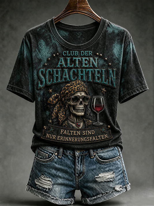 Lässiges T-Shirt für Damen mit witzigem Slogan-Print