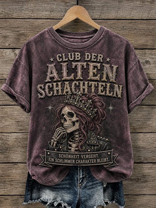 Lässiges T-Shirt für Damen mit witzigem Slogan-Print